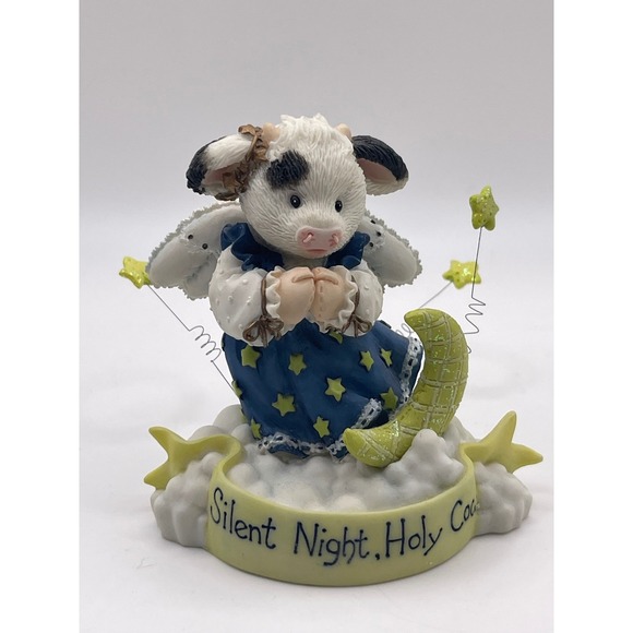 Enesco Other - Enesco Mary Rhyner-Nadig Silent Night Holy Cow Angel Figurine 274410 1997